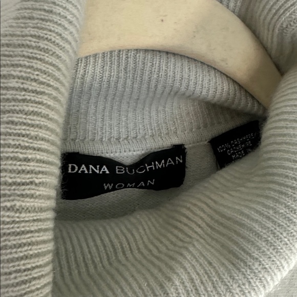 Dana Buchman 100% Cashmere Sleeveless Turtleneck Sweater Light Blue Women’s - Picture 2 of 14